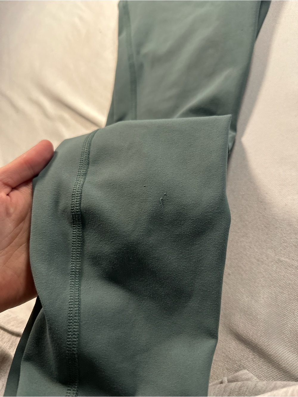 Avalanche Deep Green Leggings‎ with Drawstring Waist - Picture 7 of 8